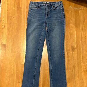 Lands' End Women's Classic Straight Leg Jeans - Blue